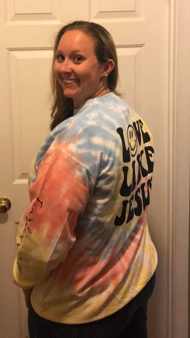 Long sleeve tye dye