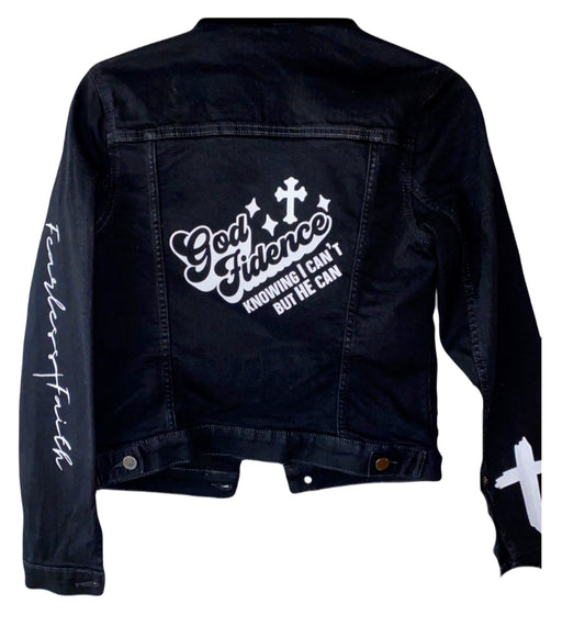 God-fidence Jean jacket