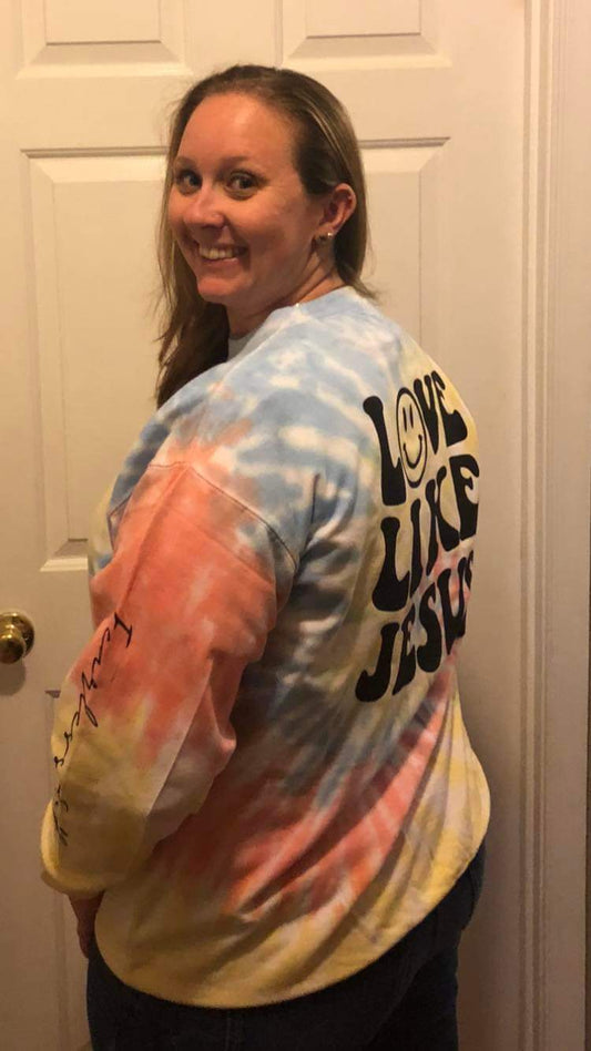 Long sleeve tye dye